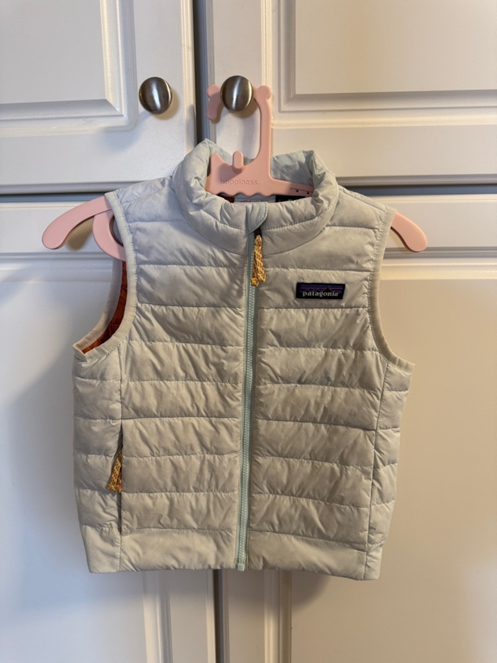 Patagonia Pale Blue Quilted Puffer Vest